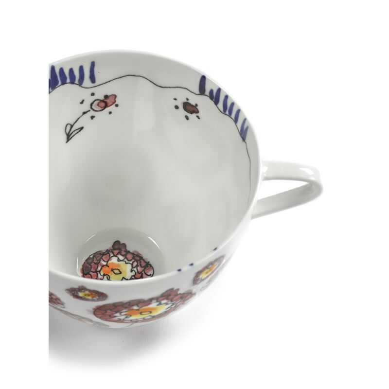 Marni Midnight Flowers Cappucino Cup Set Of 2 - Anemone Milk image number 2